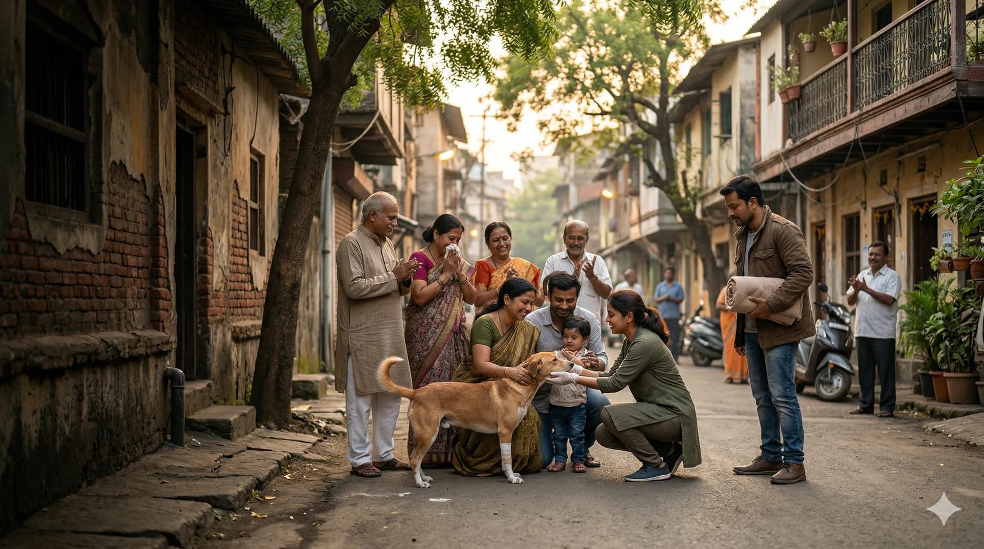 Neighbourhood community help for reuniting lost pets with families