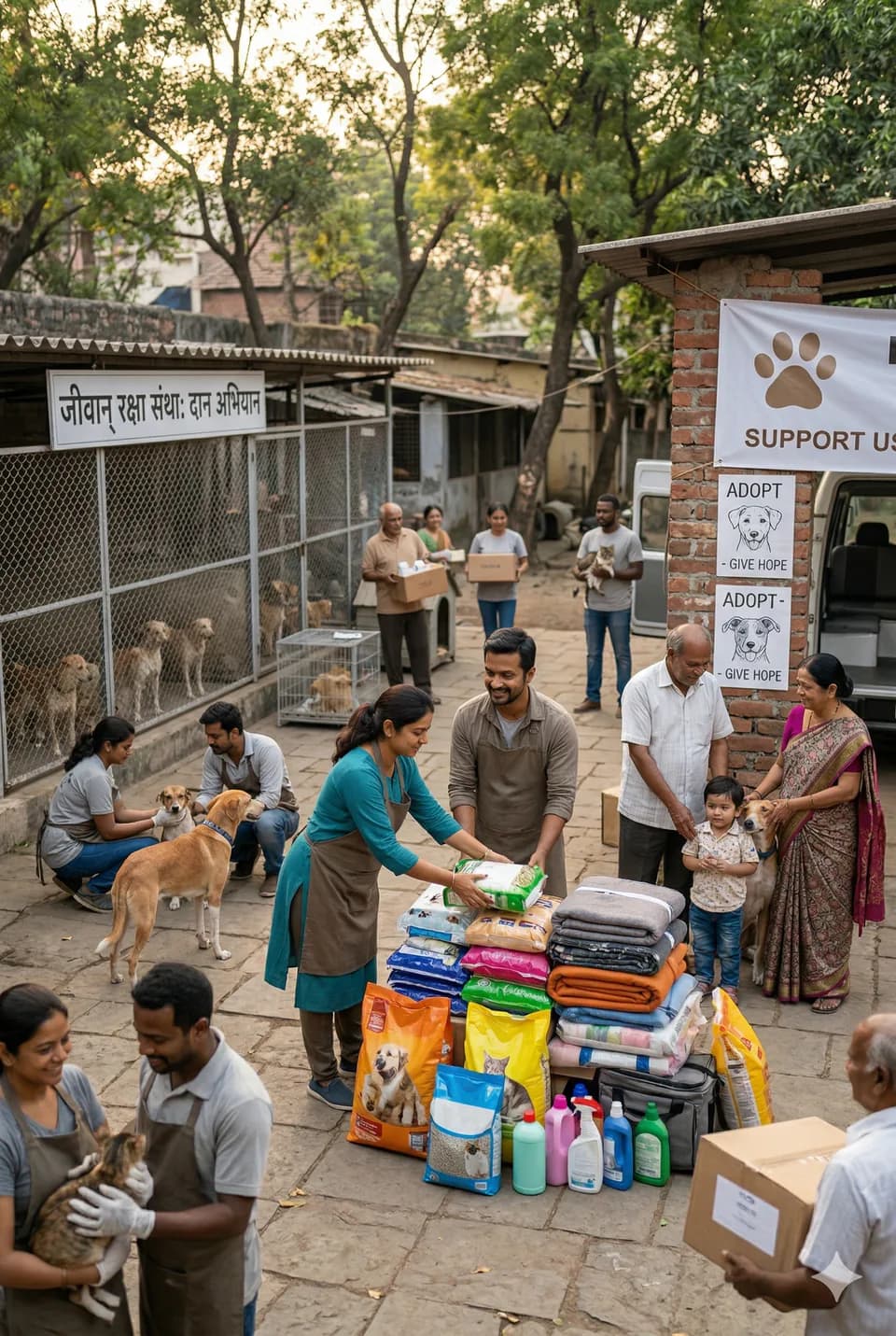 Animal NGO crowdfunding campaign supporting rescue operations