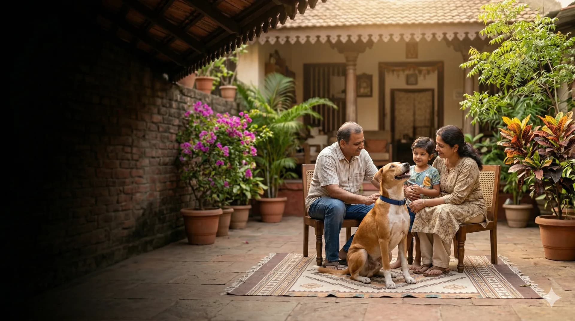 Happy dog after successful pet adoption through The Pet Partner in India